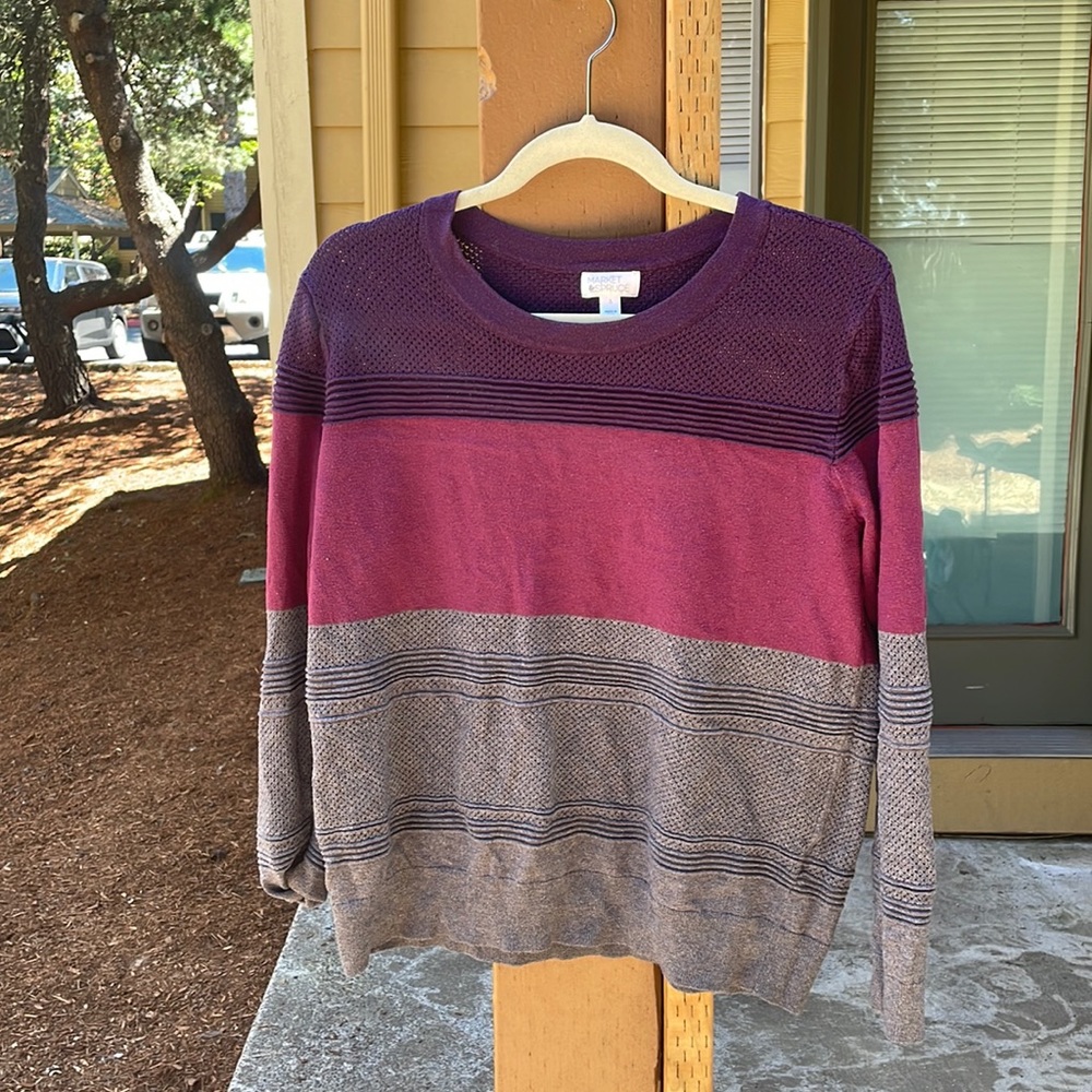 Market & Spruce Color Block Sweater